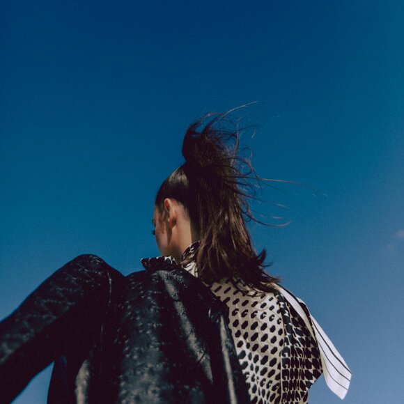 GUCCI EMBOSSED LEATHER BLAZER AND LEATHER SHORT MATCHING SET - Picture 9 of 9